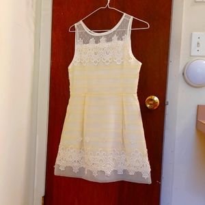 New yellow striped dress